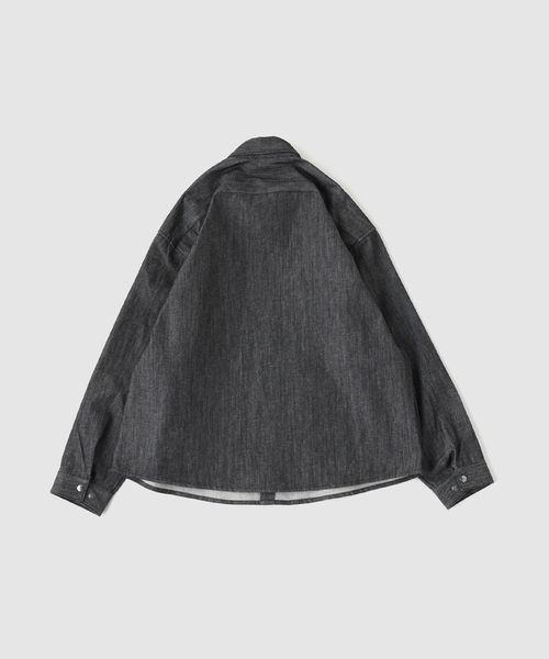 B.C STOCK（ベーセーストック）の「8 oz デニム スナップシャツジャケット（シャツ/ブラウス・メンズ・ブラック/ネイビー・LARGE/MEDIUM）」の13枚目の写真