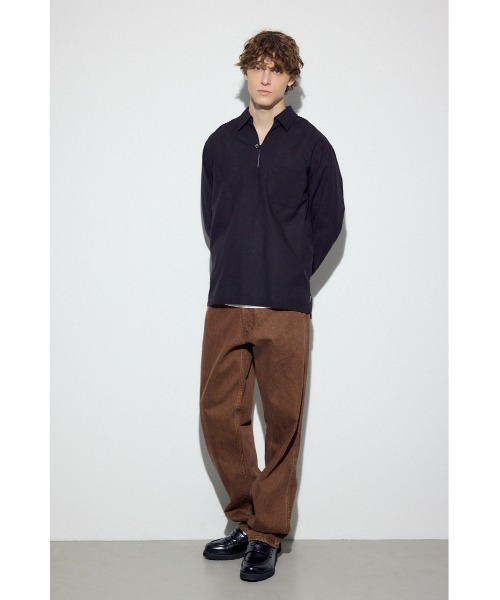 AZUL by moussy(アズールバイマウジー)の「フレンチリネンCOOLMAXスキッパーシャツ(シャツ/ブラウス・メンズ・ブラック/カーキ/ホワイト・MEDIUM/LARGE)」の18枚目の写真