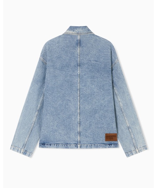 EMPORIO ARMANI(エンポリオアルマーニ)の「【エンポリオ アルマーニ】Icon ジャケット ストレッチドリル(デニムジャケット・メンズ・ライトブルー・46/50)」の2枚目の写真