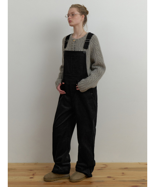 THEMITTEN(ザ・ミトン)の「Roo overall pants (black)(サロペット/オーバーオール・レディース・その他・FREE)」の2枚目の写真