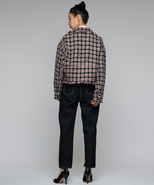 Narcissus(ナルシス)の「【Narcissus/PICCIN】ツイードライダースジャケット(ライダースジャケット・レディース・ブルー・FREE)」の7枚目の写真