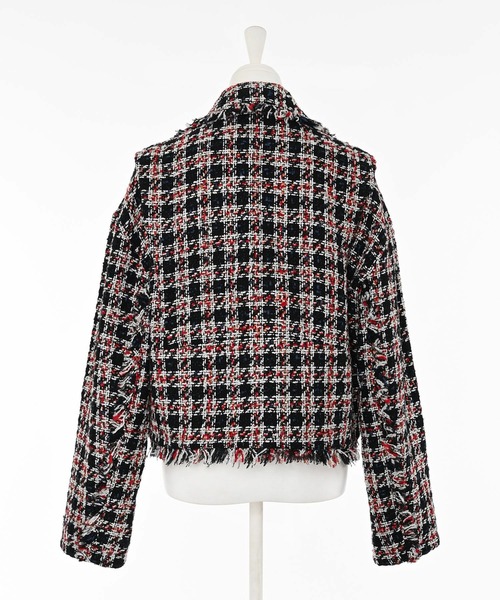 Narcissus(ナルシス)の「【Narcissus/PICCIN】ツイードライダースジャケット(ライダースジャケット・レディース・ブルー・FREE)」の10枚目の写真