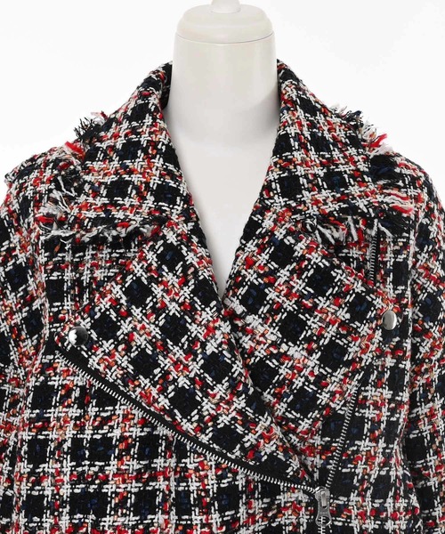 Narcissus(ナルシス)の「【Narcissus/PICCIN】ツイードライダースジャケット(ライダースジャケット・レディース・ブルー・FREE)」の11枚目の写真