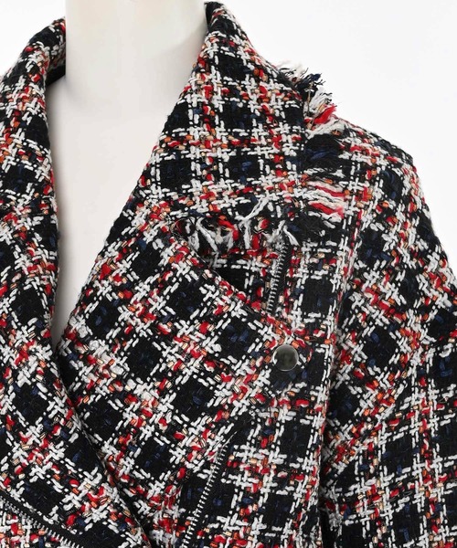 Narcissus(ナルシス)の「【Narcissus/PICCIN】ツイードライダースジャケット(ライダースジャケット・レディース・ブルー・FREE)」の12枚目の写真