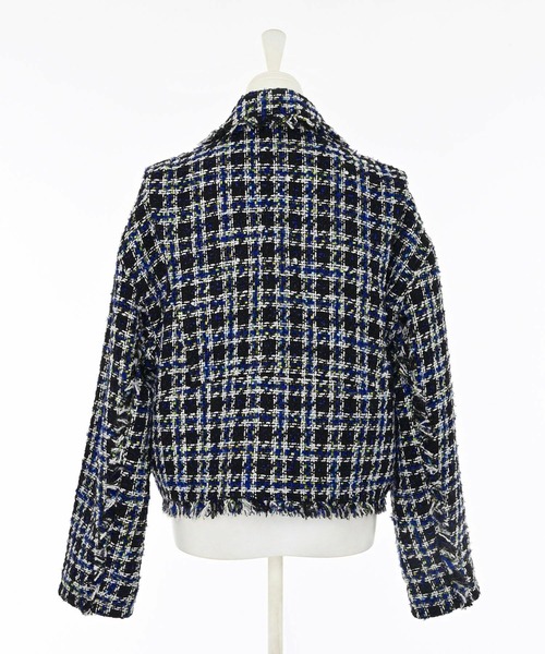 Narcissus(ナルシス)の「【Narcissus/PICCIN】ツイードライダースジャケット(ライダースジャケット・レディース・ブルー・FREE)」の18枚目の写真