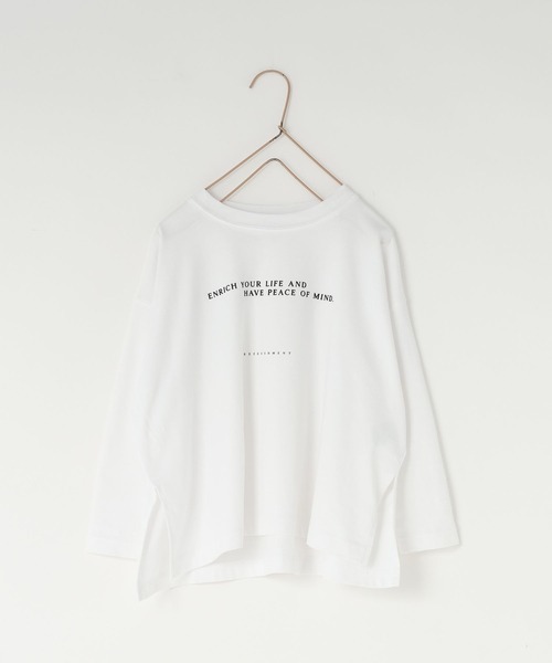 LOWRYS FARM（ローリーズファーム）の「ロゴフォトロンＴ　656104（Tシャツ/カットソー・キッズ・チャコールグレー/オフホワイト/アイボリー/ピンクベージュ・130cm/110cm/140cm/150cm/120cm）」の16枚目の写真