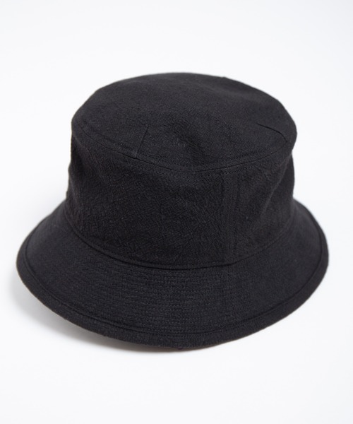 RACAL（ラカル）の「Washable Linen Canvas Bucket Hat / ウォッシャブルリネンキャンバスバケットハット（ハット・メンズ・ベージュ/ブラック・MEDIUM/LARGE）」の14枚目の写真