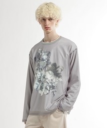 HARE | シアーレイヤードプリントカット(HARE)(Tシャツ/カットソー)