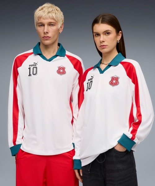 PUMA(プーマ)の「PUMA プーマ ユニセックス フューチャー プーマ アーカイブ T7 ドリル 長袖(Tシャツ/カットソー・メンズ・グリーン系その他7/ホワイト/ブラック・XX-LARGE/LARGE/MEDIUM/SMALL/X-LARGE)」の2枚目の写真