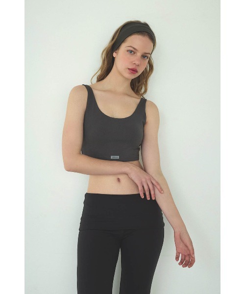 ALEXIA STAM（アリシアスタン）の「Tank Top Bra /パッドinタンクトップブラ（タンクトップ・レディース・ブルー/クリーム/チャコールグレー/グレー・L/M/S）」の2枚目の写真