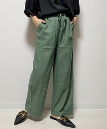 Fizz（フィズ）の「綿麻ミックスイージーワイドパンツ（その他パンツ）」