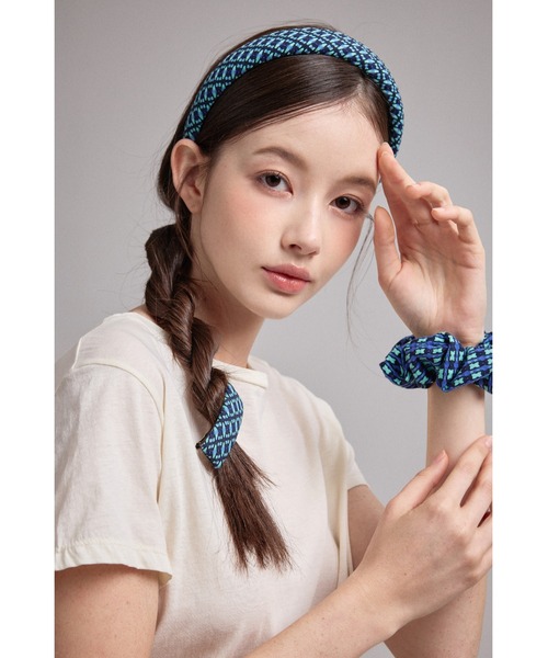 ヘアアクセサリー ((kapital ))hair band 2set パープルラベル ヘアアクセサリーセット（ブルー）（その他ヘア