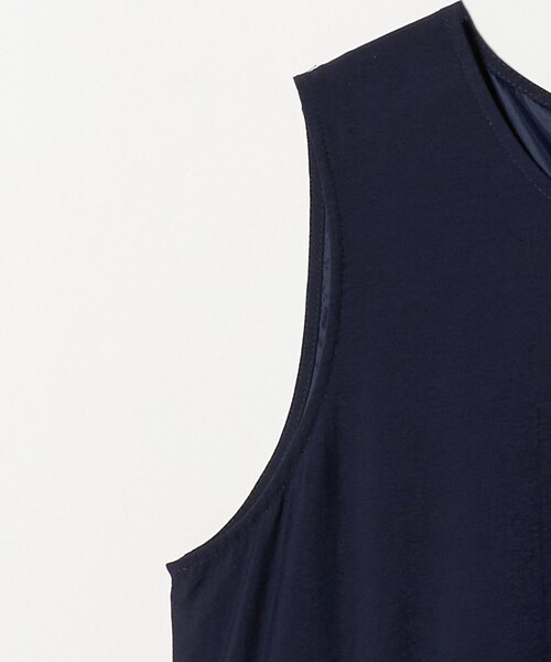 A DAY IN THE LIFE UNITED ARROWS(アデイインザライフユナイテッドアローズ)の「グログラン ギャザーワンピース <A DAY IN THE LIFE>(ワンピース・レディース・グレー系/ブラック/ネイビー・FREE)」の6枚目の写真