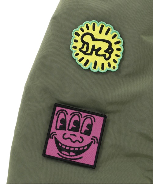 Alpha Industries（アルファインダストリーズ）の「Alpha Industries/アルファインダストリーズ/Keith Haring X Alpha MA-1 ALL REVERSIBLE/ キース へリング エムエーワン オール リバーシブル（MA-1・メンズ・セージグリーン・SMALL/MEDIUM/LARGE/X-LARGE）」の8枚目の写真
