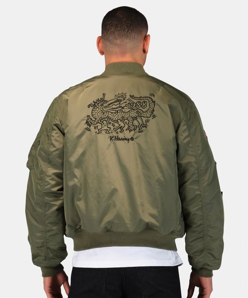 Alpha Industries（アルファインダストリーズ）の「Alpha Industries/アルファインダストリーズ/Keith Haring X Alpha MA-1 ALL REVERSIBLE/ キース へリング エムエーワン オール リバーシブル（MA-1・メンズ・セージグリーン・SMALL/MEDIUM/LARGE/X-LARGE）」の14枚目の写真
