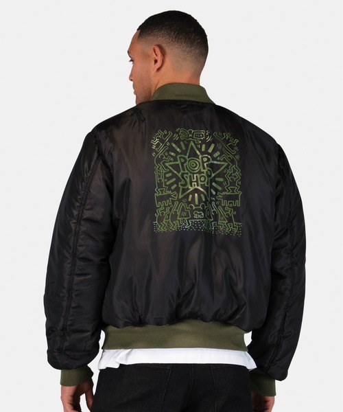 Alpha Industries（アルファインダストリーズ）の「Alpha Industries/アルファインダストリーズ/Keith Haring X Alpha MA-1 ALL REVERSIBLE/ キース へリング エムエーワン オール リバーシブル（MA-1・メンズ・セージグリーン・SMALL/MEDIUM/LARGE/X-LARGE）」の17枚目の写真