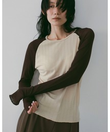 anuke(�A���k�[�N)��Sheer Raglan T-Shirts(T�V���c/�J�b�g�\�[)