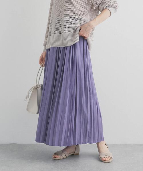 URBAN RESEARCH DOORS（アーバンリサーチドアーズ）の「ランダムプリーツスカート（スカート・レディース・パープル/ベージュ系その他/ブラック・FREE）」の19枚目の写真