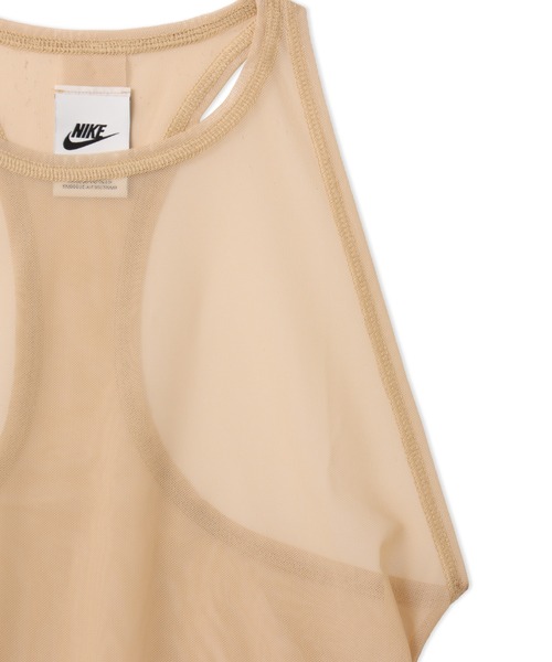 NIKE（ナイキ）の「NIKE AS WMNS NSW SHEER TANK / ナイキ ウィメンズ NSW シアー タンクトップ 【SP】（タンクトップ・レディース・ブラック/ベージュ・S/M/L）」の13枚目の写真