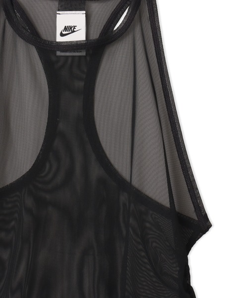 NIKE（ナイキ）の「NIKE AS WMNS NSW SHEER TANK / ナイキ ウィメンズ NSW シアー タンクトップ 【SP】（タンクトップ・レディース・ブラック/ベージュ・S/M/L）」の7枚目の写真
