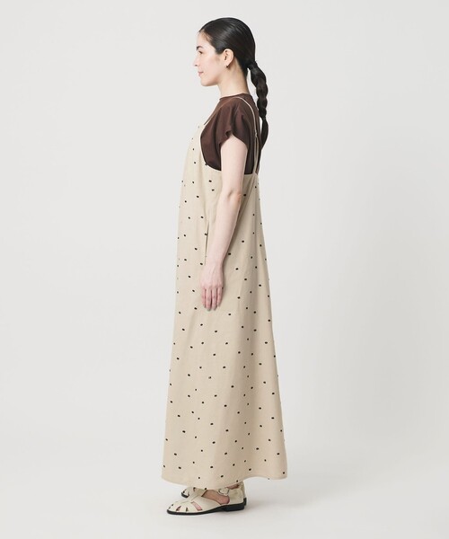 BEAUTY&YOUTH UNITED ARROWS(ビューティーアンドユースユナイテッドアローズ)の「麻ブレンド ドット キャミワンピース(ワンピース・レディース・ブラック/ナチュラル・M/S/XS)」の13枚目の写真