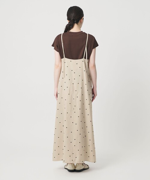 BEAUTY&YOUTH UNITED ARROWS(ビューティーアンドユースユナイテッドアローズ)の「麻ブレンド ドット キャミワンピース(ワンピース・レディース・ブラック/ナチュラル・M/S/XS)」の12枚目の写真