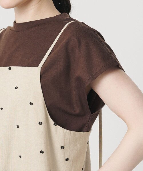 BEAUTY&YOUTH UNITED ARROWS(ビューティーアンドユースユナイテッドアローズ)の「麻ブレンド ドット キャミワンピース(ワンピース・レディース・ブラック/ナチュラル・M/S/XS)」の10枚目の写真