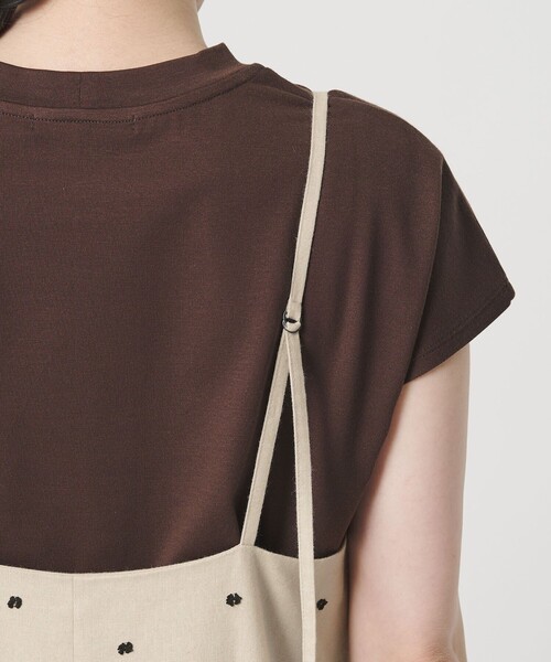 BEAUTY&YOUTH UNITED ARROWS(ビューティーアンドユースユナイテッドアローズ)の「麻ブレンド ドット キャミワンピース(ワンピース・レディース・ブラック/ナチュラル・M/S/XS)」の9枚目の写真
