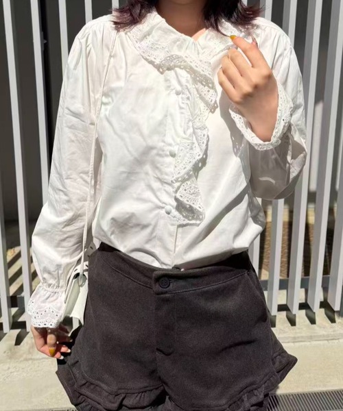 mebole（メボレ）の「レースカラーブラウス（シャツ/ブラウス・レディース・ホワイト・FREE）」の21枚目の写真