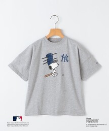 SHIPS | SHIPS KIDS:100～125cm / PEANUTS×MLB プリント Tシャツ(Tシャツ/カットソー)