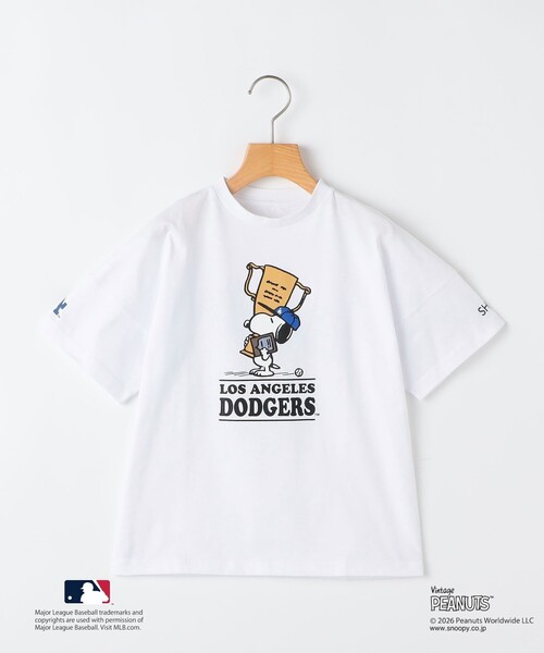 SHIPS(シップス)の「SHIPS KIDS:100~125cm / PEANUTS×MLB プリント Tシャツ(Tシャツ/カットソー・キッズ・レッド/ホワイト/ブラック/グレー・SMALL/MEDIUM)」の2枚目の写真
