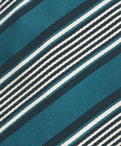 EDIFICE（エディフィス）の「PB サテンストライプタイ（ネクタイ・メンズ・ネイビー/スカイブルー・FREE）」の5枚目の写真