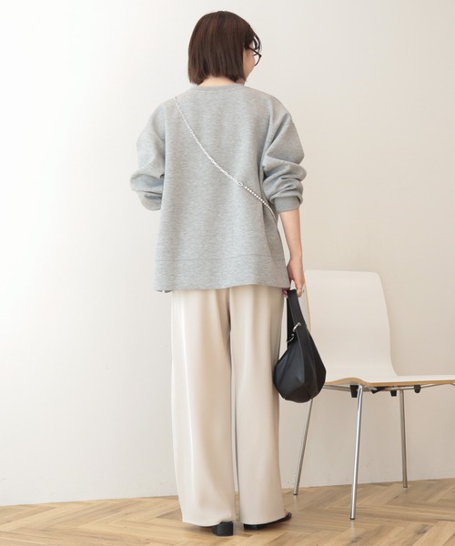 AMERICAN HOLIC（アメリカンホリック）の「【接触冷感イージーケア】ドレープパンツ（その他パンツ・レディース・ライトベージュ/ブラック/ブラウン・L/M）」の10枚目の写真