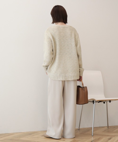 AMERICAN HOLIC（アメリカンホリック）の「【接触冷感イージーケア】ドレープパンツ（その他パンツ・レディース・ライトベージュ/ブラック/ブラウン・L/M）」の12枚目の写真