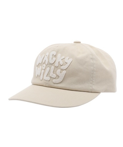 Wacky WiLLy(ワッキーウィリー)の「LOGO APPLIQUE HALF FLAT CAP(キャップ・メンズ・ブラック/ベージュ/ピンク・FREE)」の9枚目の写真