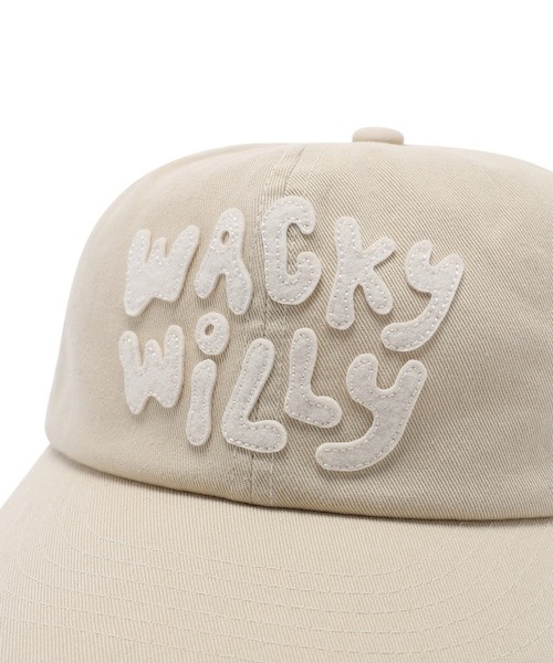 Wacky WiLLy(ワッキーウィリー)の「LOGO APPLIQUE HALF FLAT CAP(キャップ・メンズ・ブラック/ベージュ/ピンク・FREE)」の7枚目の写真