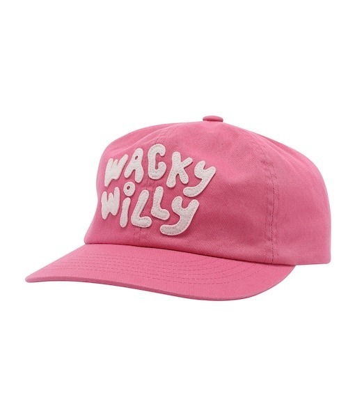 Wacky WiLLy(ワッキーウィリー)の「LOGO APPLIQUE HALF FLAT CAP(キャップ・メンズ・ブラック/ベージュ/ピンク・FREE)」の6枚目の写真