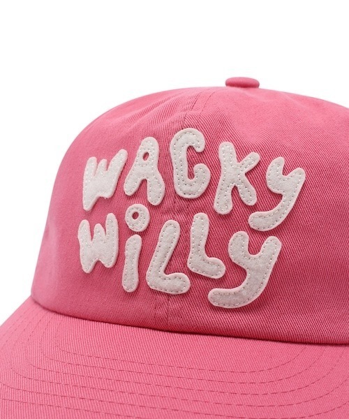 Wacky WiLLy(ワッキーウィリー)の「LOGO APPLIQUE HALF FLAT CAP(キャップ・メンズ・ブラック/ベージュ/ピンク・FREE)」の4枚目の写真