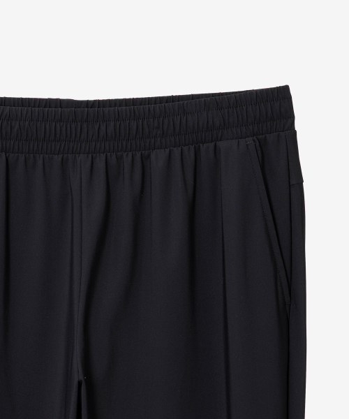 BASIC HOUSE(ベーシックハウス)の「スーパー ストレッチ スパン バンディング ストレート パンツ_ブラック(スウェットパンツ・メンズ・ブラック・28inch/30inch/32inch/34inch/36inch)」の9枚目の写真