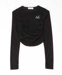 【MUCENT】ブランド直輸入正規品/MUCENT/DELI CROP SHIRRING T