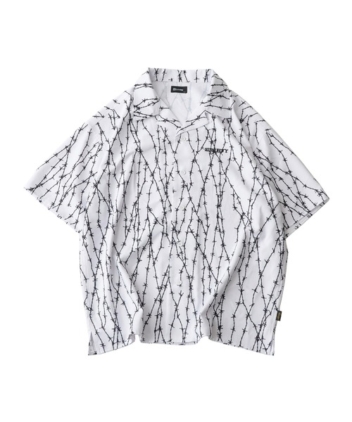 Subciety(サブサエティ)の「Barbed wire shirt(シャツ/ブラウス・メンズ・ブラック×レッド/ブラック/ホワイト・X-LARGE/LARGE/MEDIUM/SMALL)」の12枚目の写真
