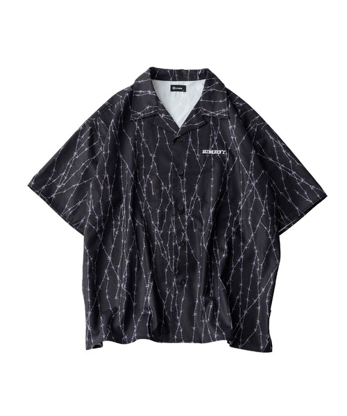 Subciety(サブサエティ)の「Barbed wire shirt(シャツ/ブラウス・メンズ・ブラック×レッド/ブラック/ホワイト・X-LARGE/LARGE/MEDIUM/SMALL)」の13枚目の写真
