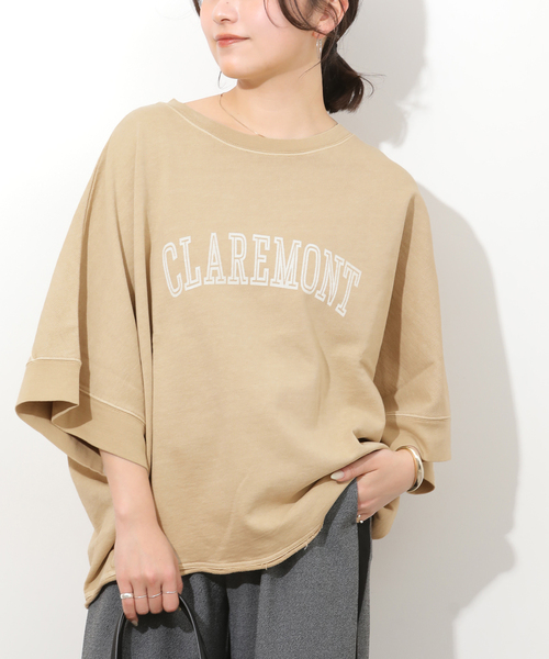 JOURNAL STANDARD relume(ジャーナルスタンダード レリューム)の「ドルマンカレッジロゴプルオーバー(スウェット・レディース・ブラック系その他/ライトグレー/ベージュ・FREE)」の3枚目の写真
