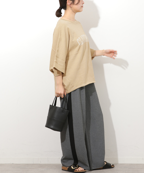 JOURNAL STANDARD relume(ジャーナルスタンダード レリューム)の「ドルマンカレッジロゴプルオーバー(スウェット・レディース・ブラック系その他/ライトグレー/ベージュ・FREE)」の20枚目の写真