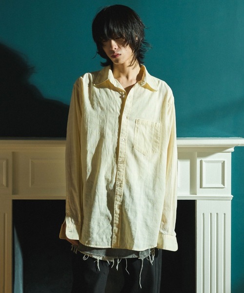 【新品】Camphor wood SHEER CHECKシアチェックシャツ SHEER CHECK L/S SHIRTS / シアチェックロングスリーブシャツ（シャツ