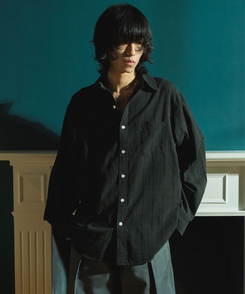 SHEER CHECK L/S SHIRTS / シアチェックロングスリーブシャツ（シャツ