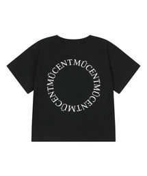 MUCENT（ムセント）の「[キッズ] ムセンテ シグネチャー バックラウンド 円形 ロゴ 半袖Tシャツ (2カラー)（Tシャツ/カットソー）」