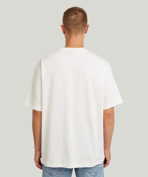 G-STAR(ジースター)の「【Safari Online掲載】Pocket Loose T-Shirt/ポケットディテールスラブルーズTシャツ(Tシャツ/カットソー・メンズ・オフホワイト/グレー系その他/グリーン系その他・X-LARGE/MEDIUM/X-SMALL/LARGE/SMALL)」の4枚目の写真