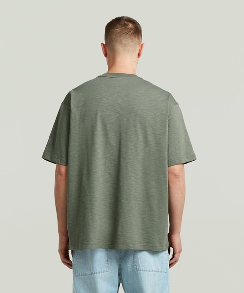G-STAR(ジースター)の「【Safari Online掲載】Pocket Loose T-Shirt/ポケットディテールスラブルーズTシャツ(Tシャツ/カットソー・メンズ・オフホワイト/グレー系その他/グリーン系その他・X-LARGE/MEDIUM/X-SMALL/LARGE/SMALL)」の16枚目の写真