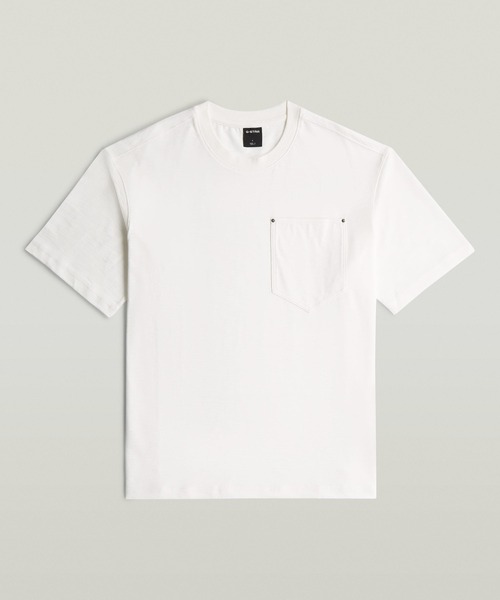 G-STAR(ジースター)の「【Safari Online掲載】Pocket Loose T-Shirt/ポケットディテールスラブルーズTシャツ(Tシャツ/カットソー・メンズ・オフホワイト/グレー系その他/グリーン系その他・X-LARGE/MEDIUM/X-SMALL/LARGE/SMALL)」の8枚目の写真
